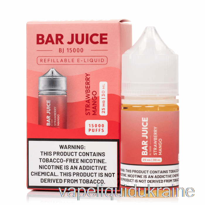 Vape Ukraine Strawberry Mango - Bar Juice - 30mL 50mg